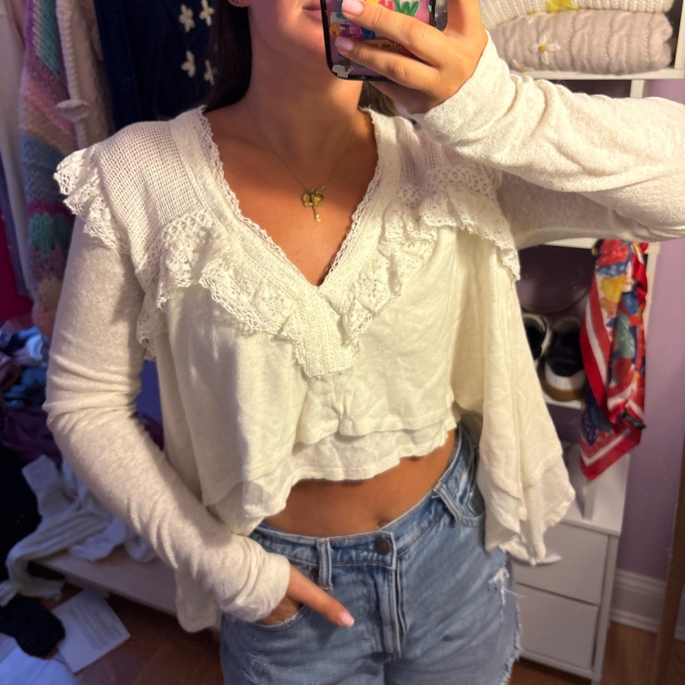 Free People Eva cropped top